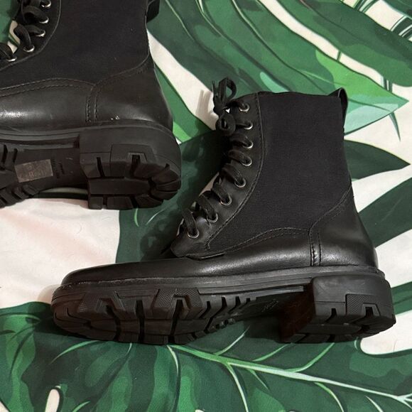 Rag & Bone Black Lace-Up Boots main image 8
